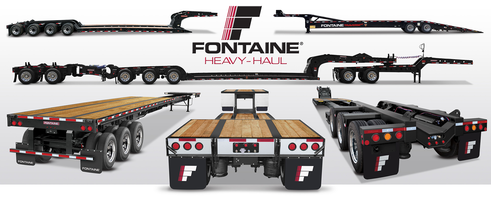 Fontaine Heavy-Haul Lowbed (Lowboy) Trailers. Heavy haul lowbed trailer  manufacturer.